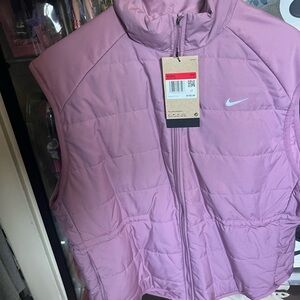 Nike Women's Light Pink Quilted Vest